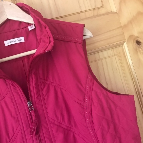 COLDWATER Creek quilted vest size L (14/16) - Picture 3 of 8